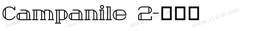 Campanile 2字体转换